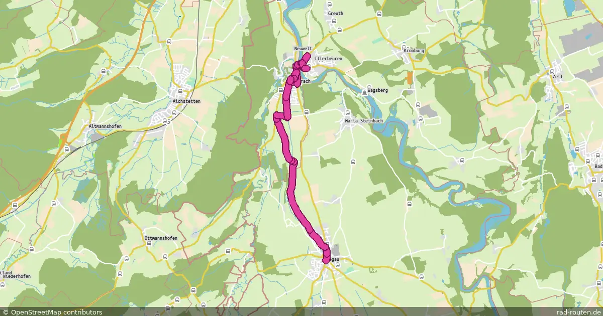 Radroute Legau – Lautrach – Fernradroute auf Rad-Routen.de