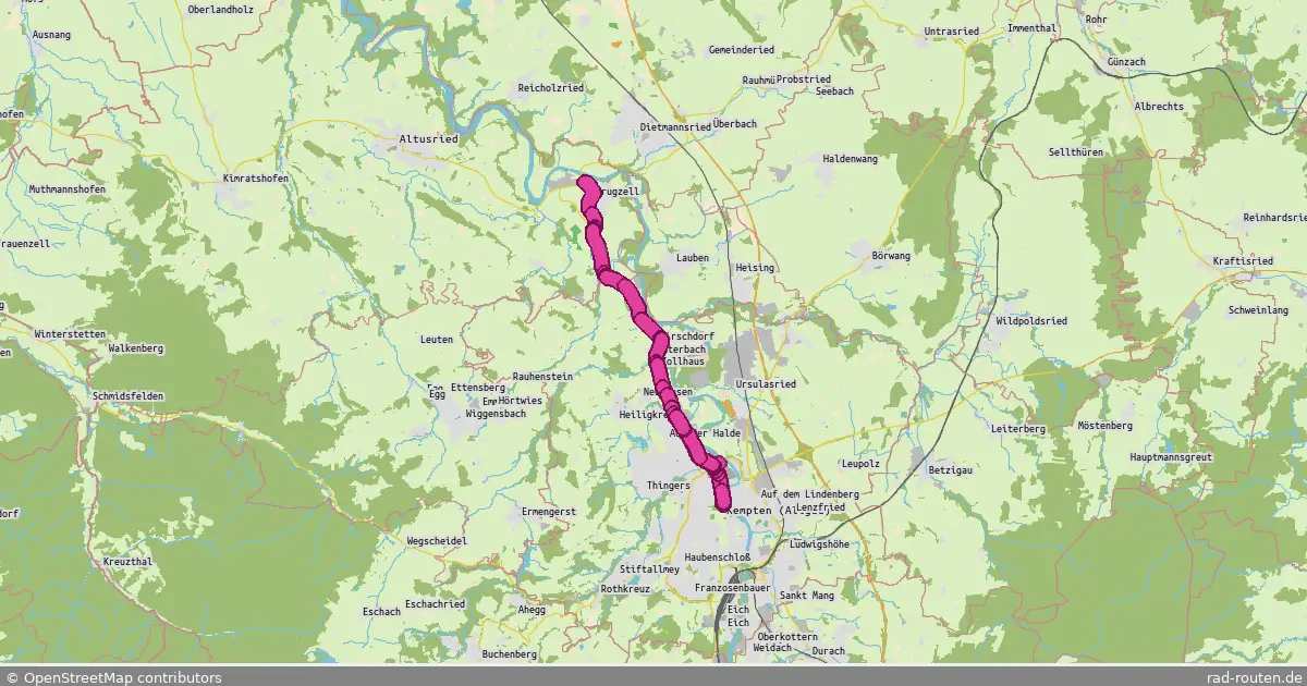 Radroute Altusried – Kempten (Allgäu)
