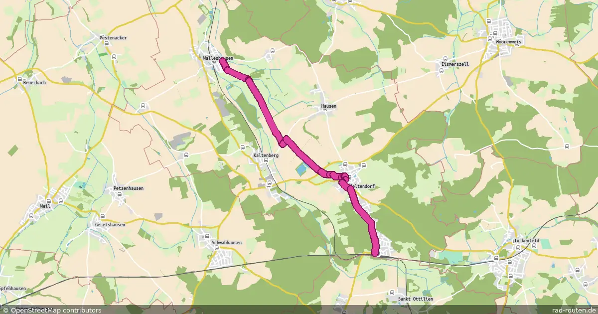 Radroute Walleshausen – Geltendorf Bf – Fernradroute auf Rad-Routen.de