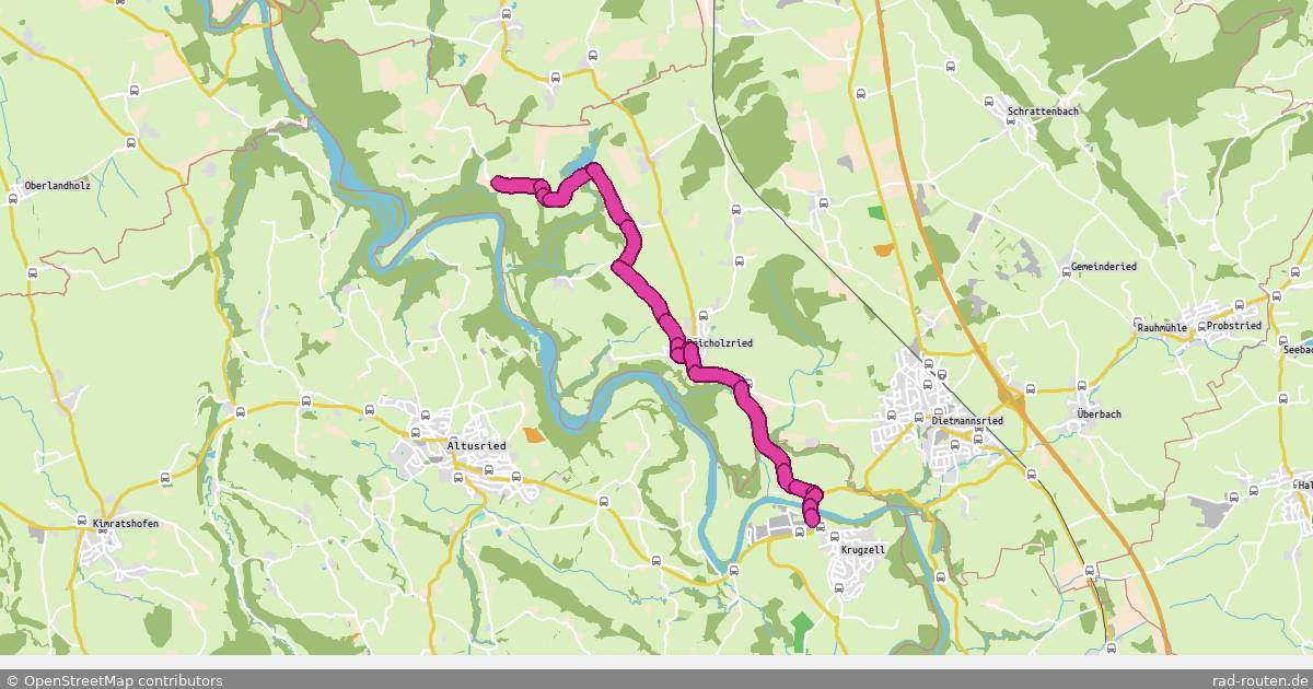 Radroute Dietmannsried – Altusried – Fernradroute auf Rad-Routen.de