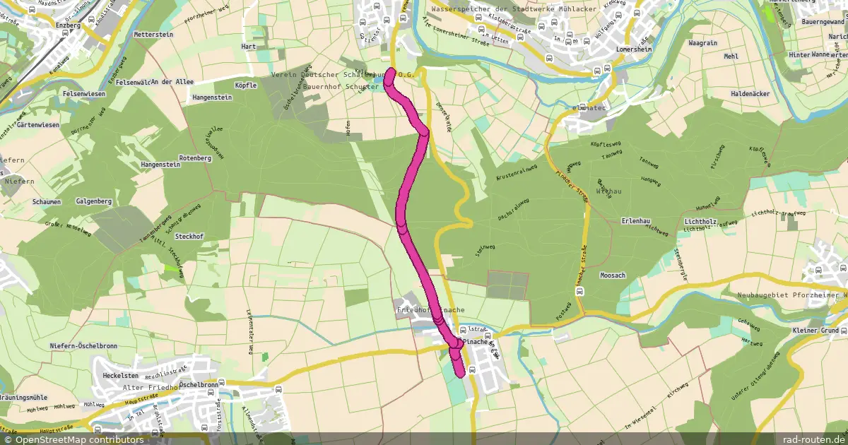 DE:BW:ENZ – Fernradroute auf Rad-Routen.de