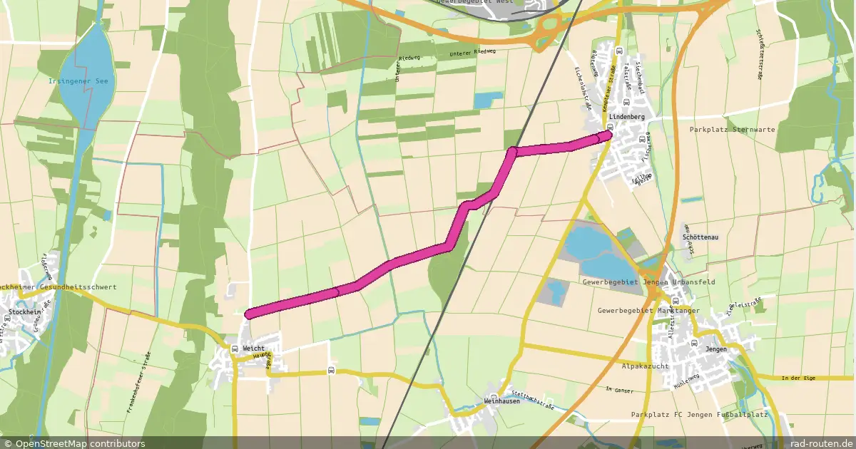 Radroute Weicht-Nord – Lindenberg – Fernradroute auf Rad-Routen.de