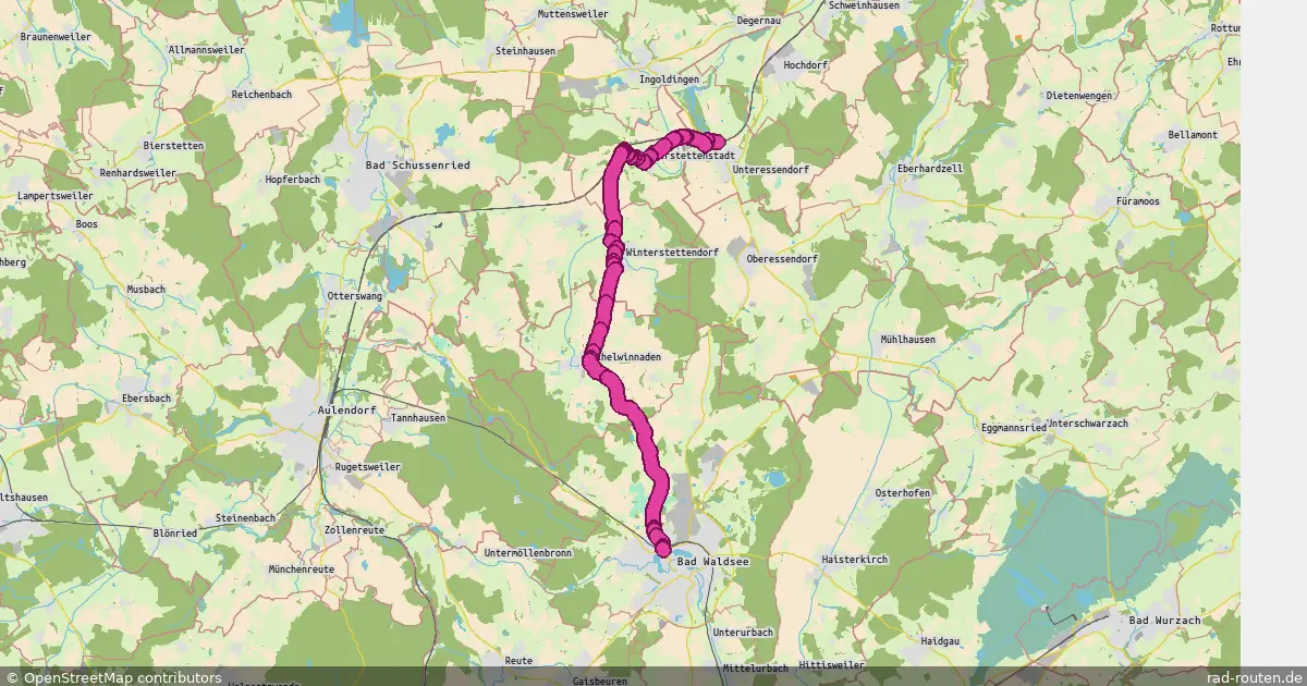Radroute Hochdorf – Bad Waldsee
