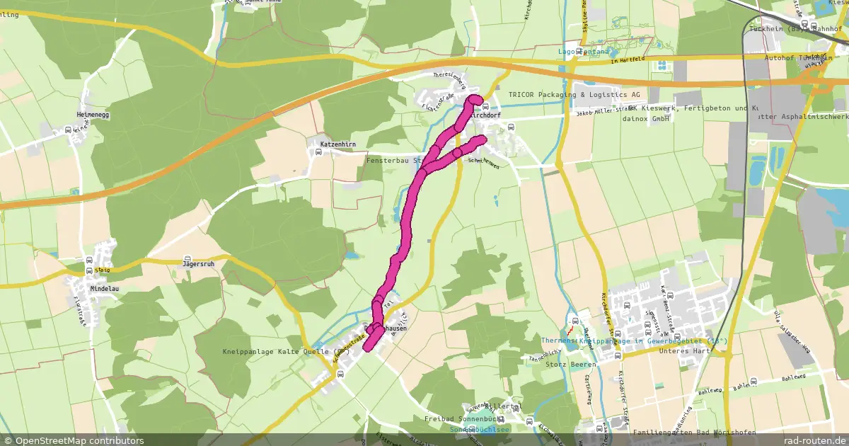 Radroute Kirchdorf Nord &amp; Mitte – Dorschhausen – Fernradroute auf Rad-Routen.de