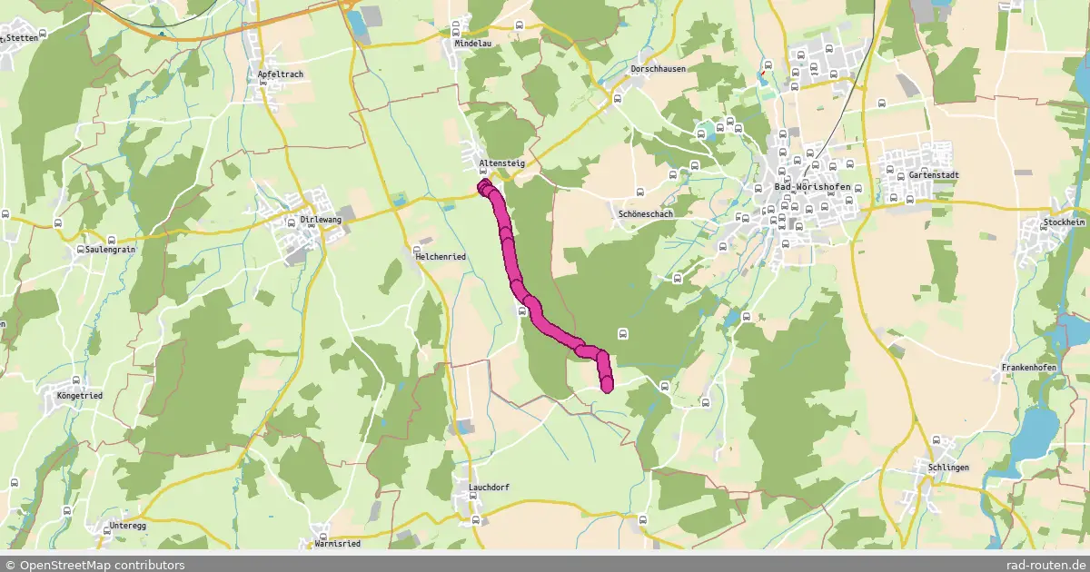 Radroute Altensteig – Hartenthal – Fernradroute auf Rad-Routen.de