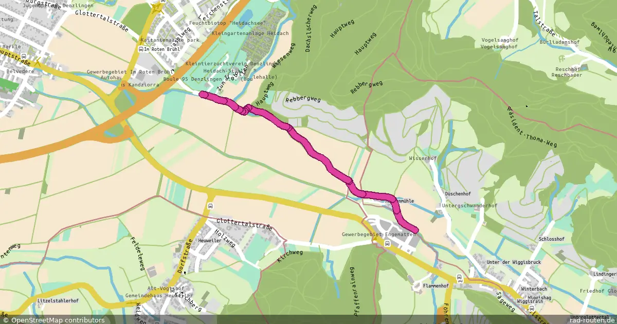 DE:BW:EM – von Engematten nach Denzlingen Einbollen – Fernradroute auf Rad-Routen.de