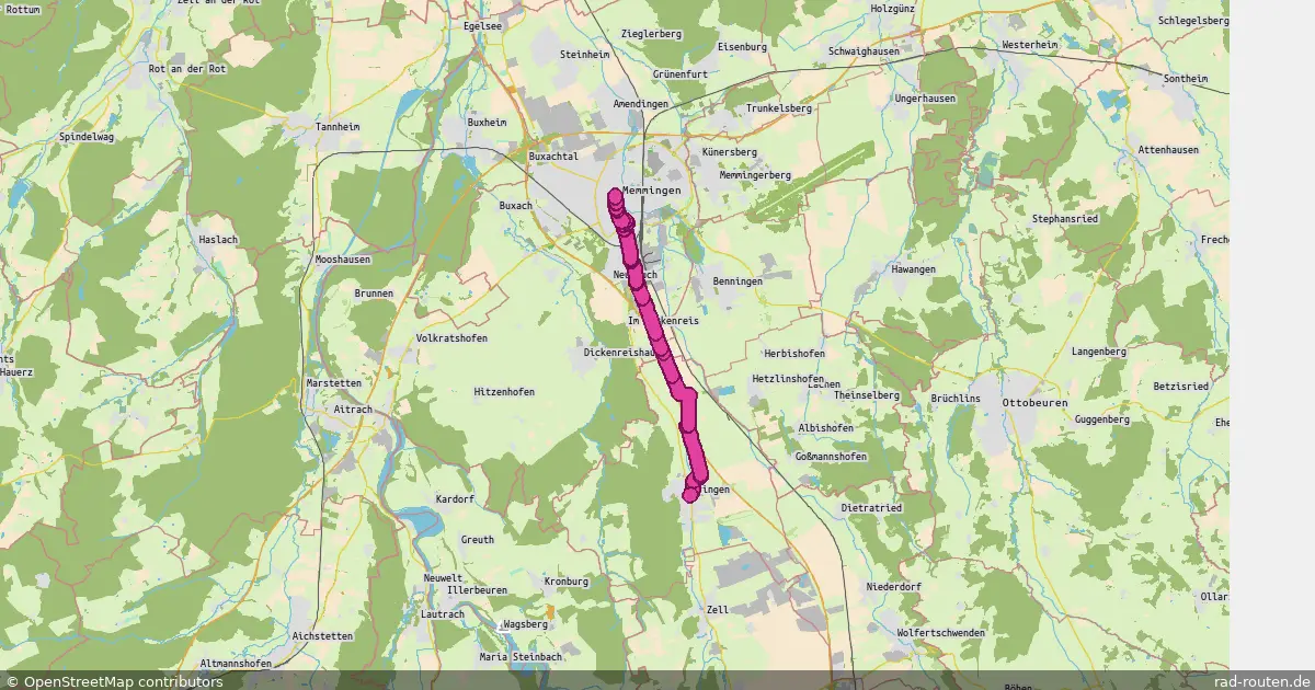 Radroute Woringen – Woringen – Fernradroute auf Rad-Routen.de