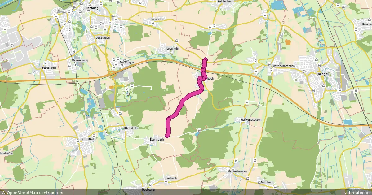 Radroute Limbach Nord/Kreisel St 2510 – Ebersbach Ost – Fernradroute auf Rad-Routen.de