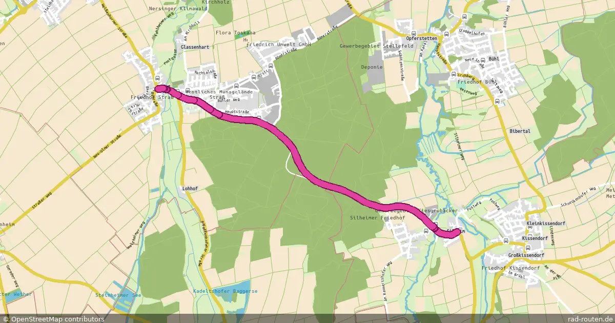 Radroute Straß – Silheim – Fernradroute auf Rad-Routen.de