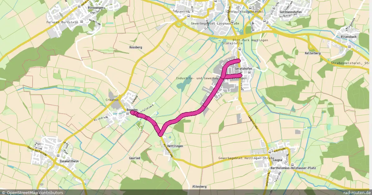 Radroute Roggden – Geratshofen
