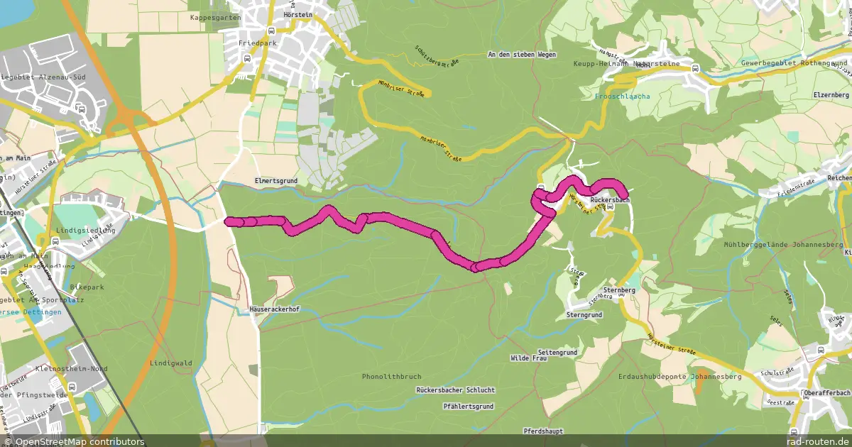 Radroute Karlstein am Main – Johannesberg – Fernradroute auf Rad-Routen.de
