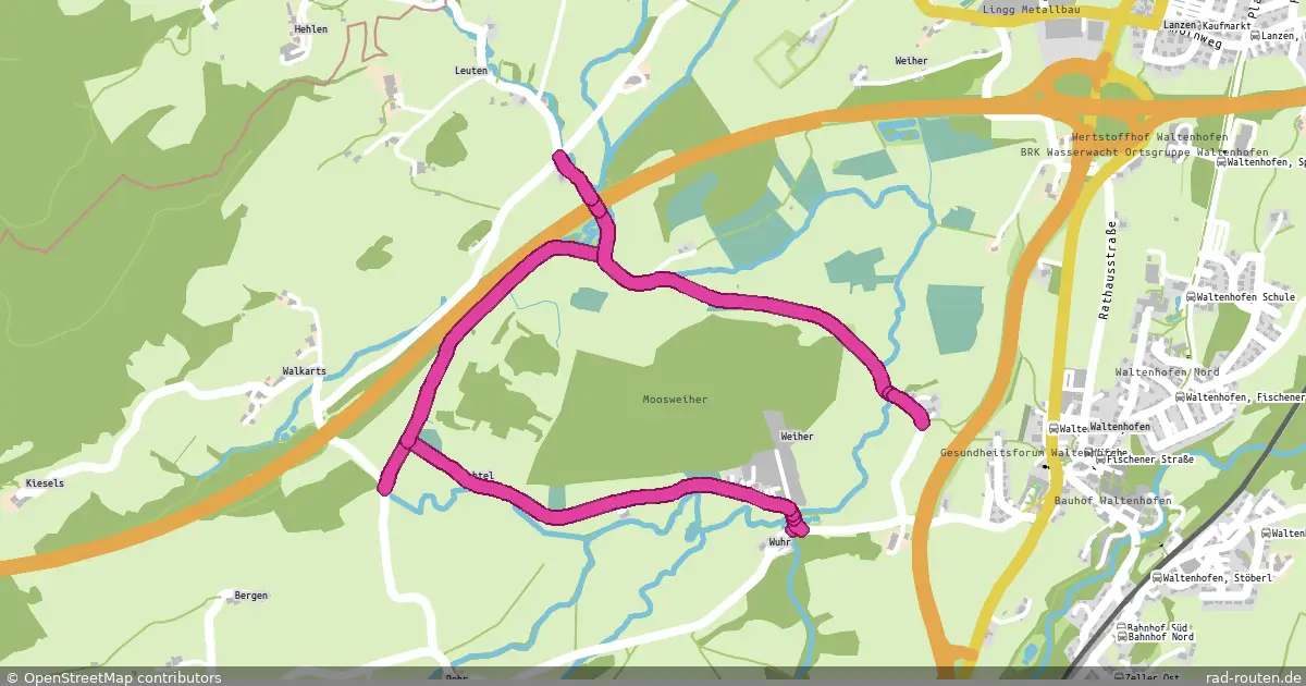 Radroute Waltenhofen – Waltenhofen – Fernradroute auf Rad-Routen.de