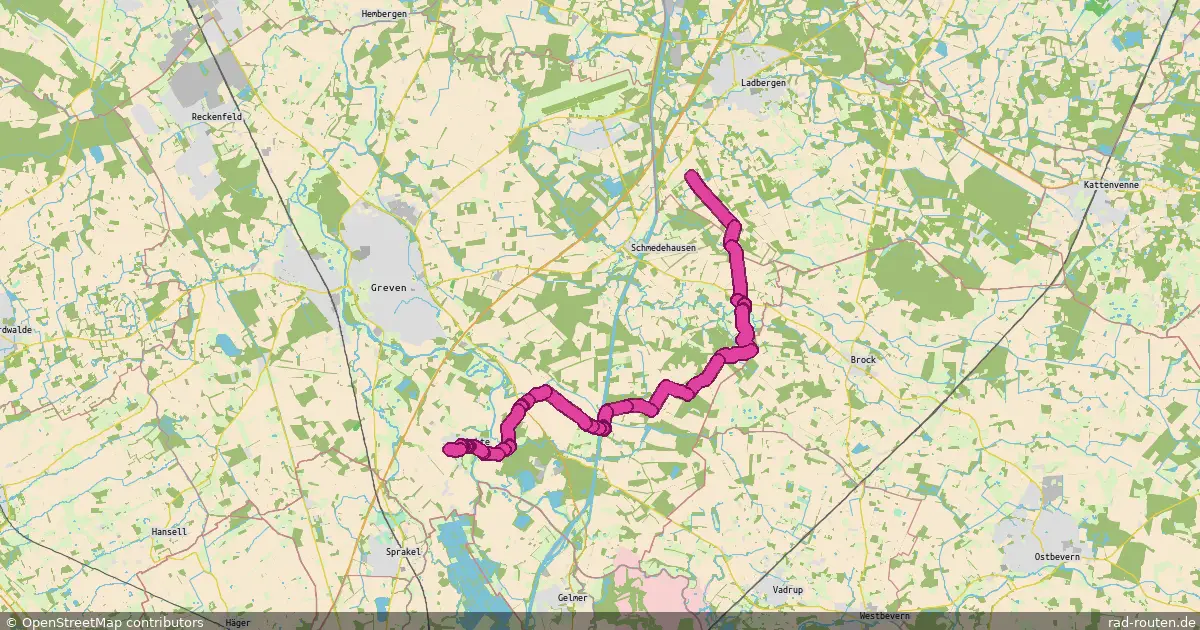 Radroute Ladbergen – Greven