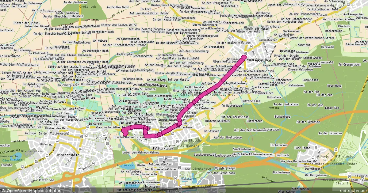 Radroute Maintal – Maintal – Fernradroute auf Rad-Routen.de