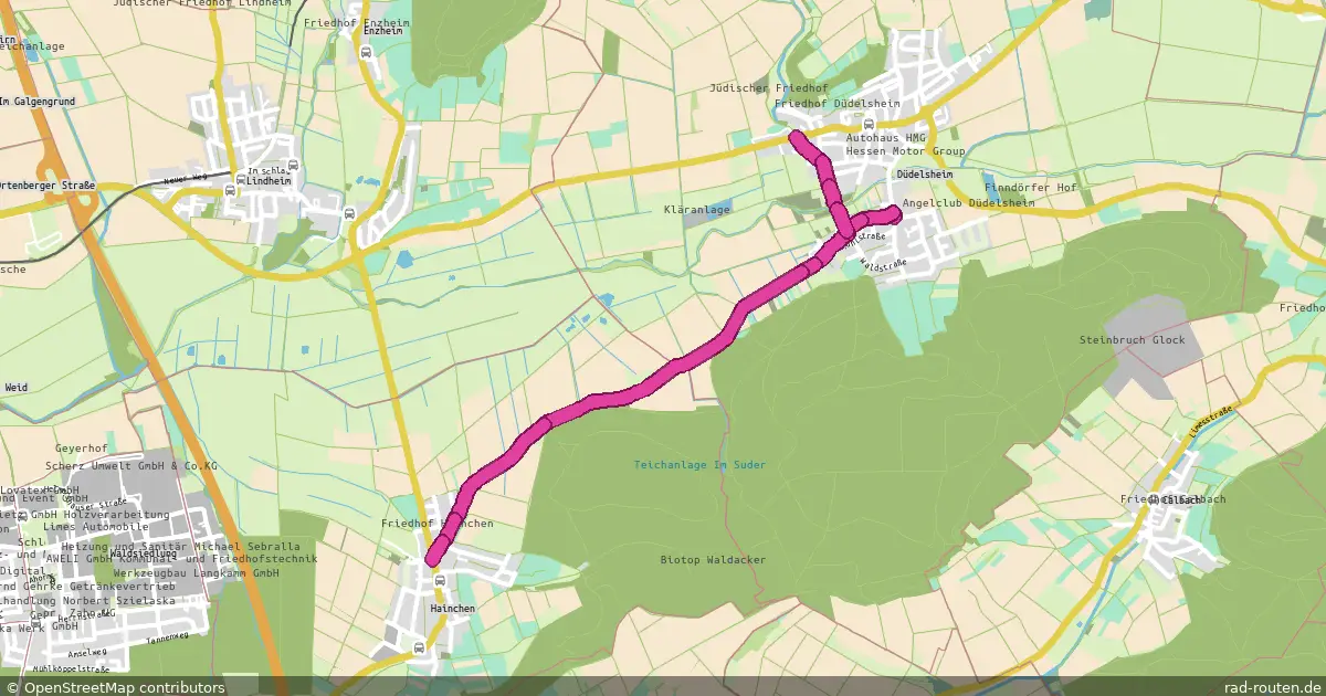 Radroute Büdingen – Büdingen – Fernradroute auf Rad-Routen.de