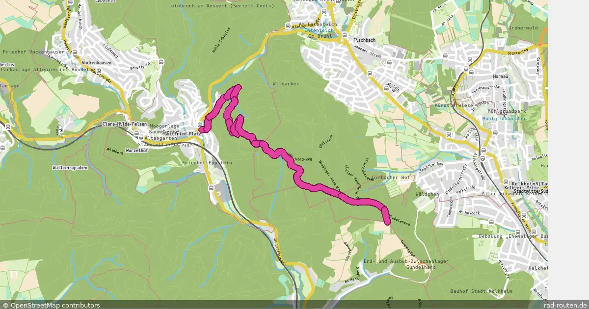 Radroute Eppstein – Hofheim am Taunus – Fernradroute auf Rad-Routen.de