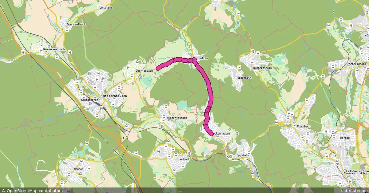 Radroute Eppstein – Eppstein – Fernradroute auf Rad-Routen.de