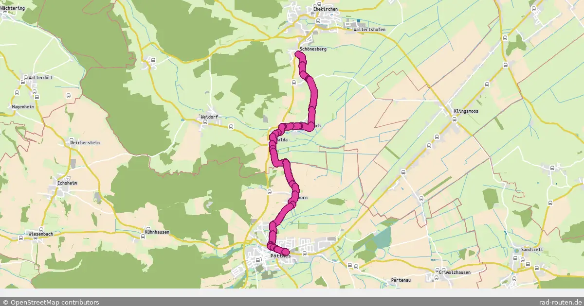Radroute Ehekirchen-Schönesberg – Pöttmes