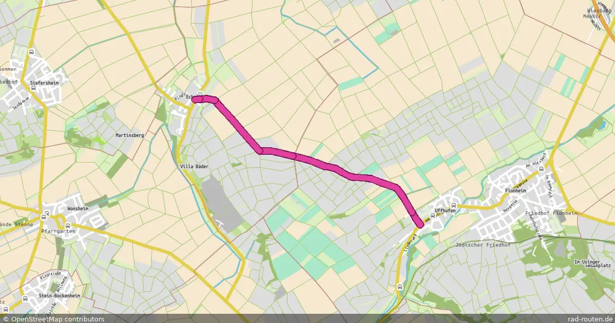 Radroute Eckelsheim – Flonheim – Fernradroute auf Rad-Routen.de