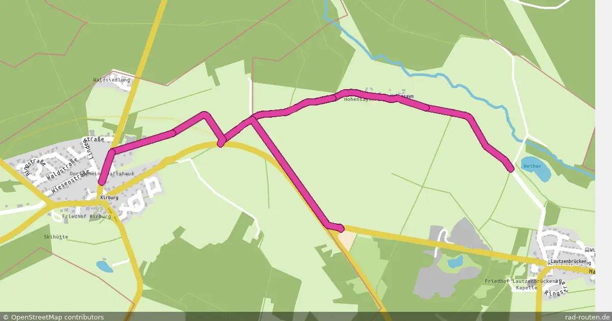 Radroute Lautzenbrücken – Kirburg – Fernradroute auf Rad-Routen.de