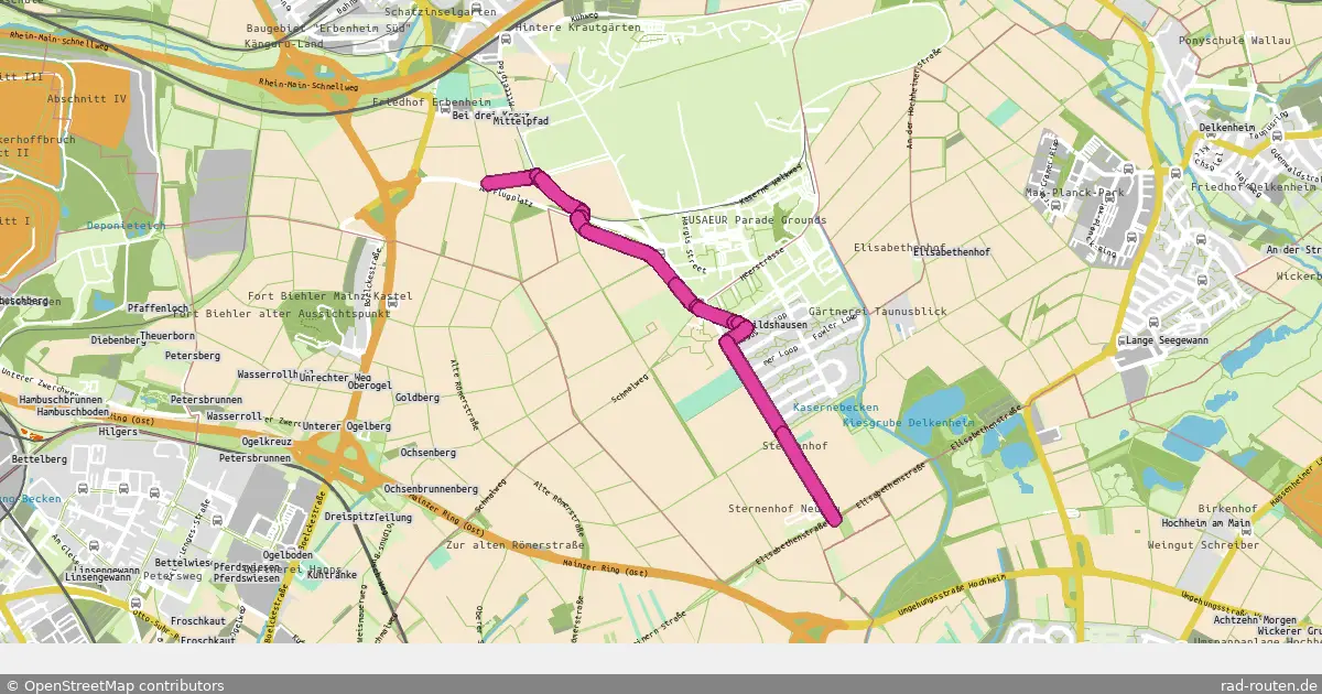 Radroute Wiesbaden – Wiesbaden – Fernradroute auf Rad-Routen.de