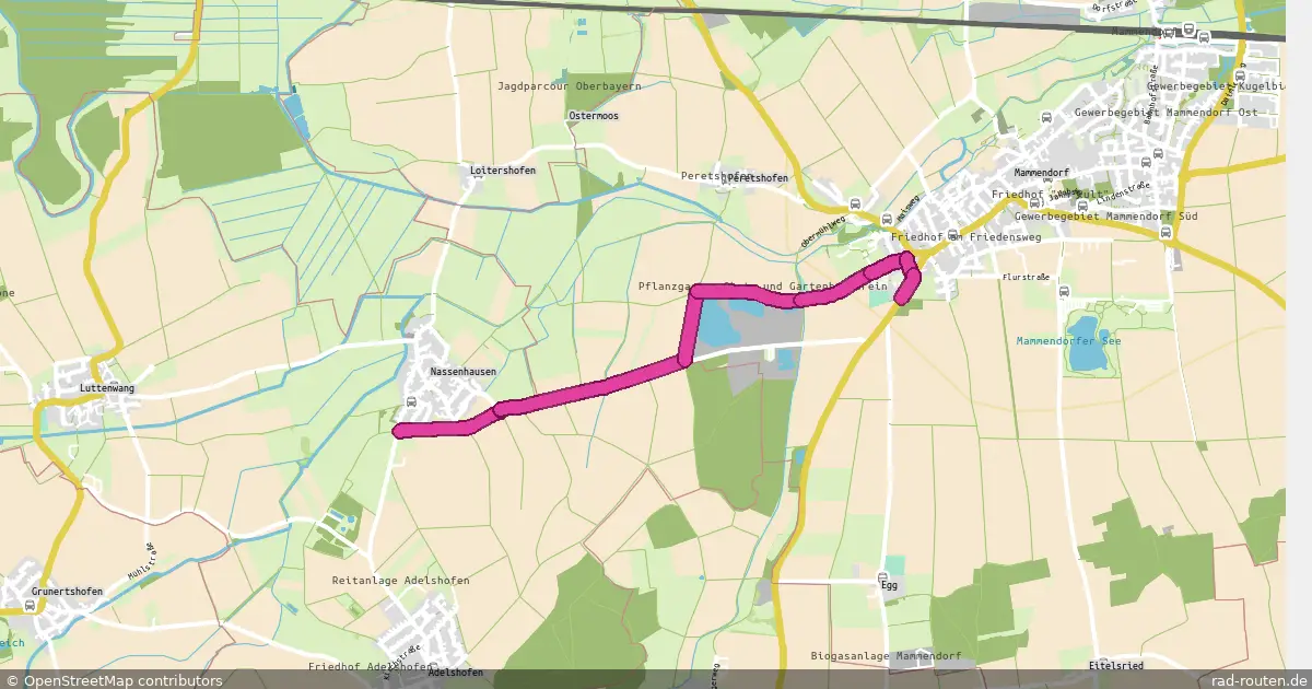 Radroute Nassenhausen – Mammendorf – Fernradroute auf Rad-Routen.de