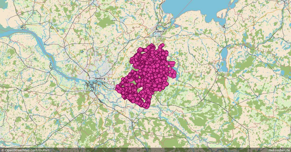 Radroute Büchen – Geesthacht – Fernradroute auf Rad-Routen.de