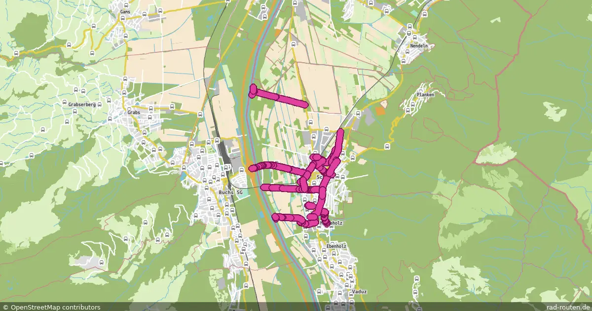 Radroute Vaduz – Schaan – Fernradroute auf Rad-Routen.de