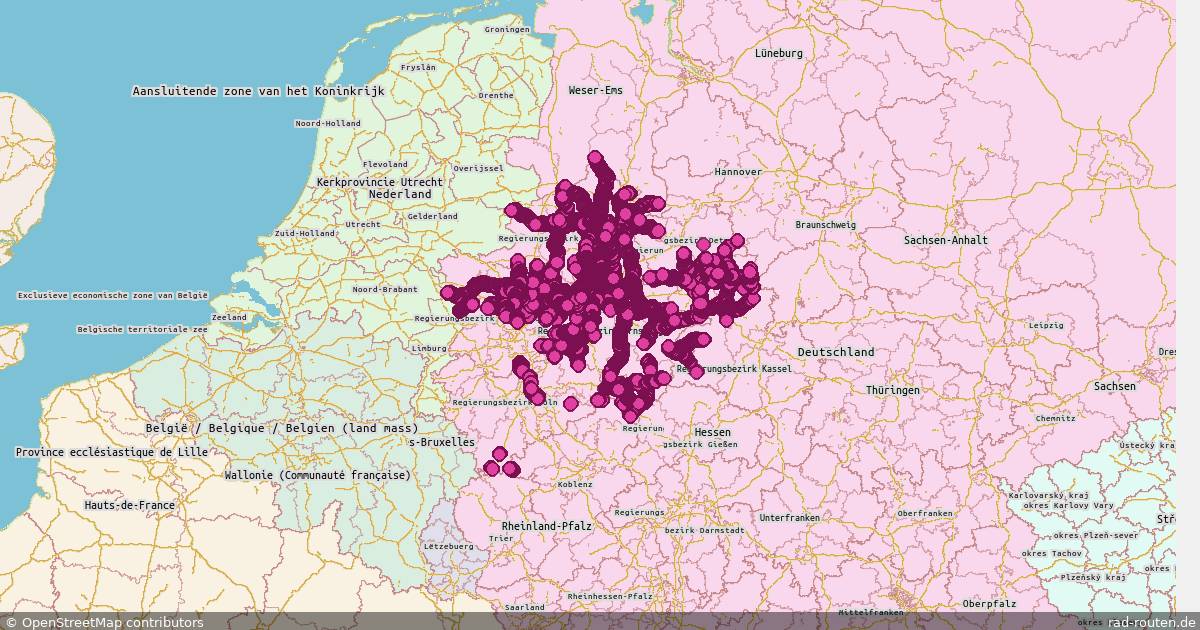 Radroute Voerde (Niederrhein) – Dahlem – Fernradroute auf Rad-Routen.de