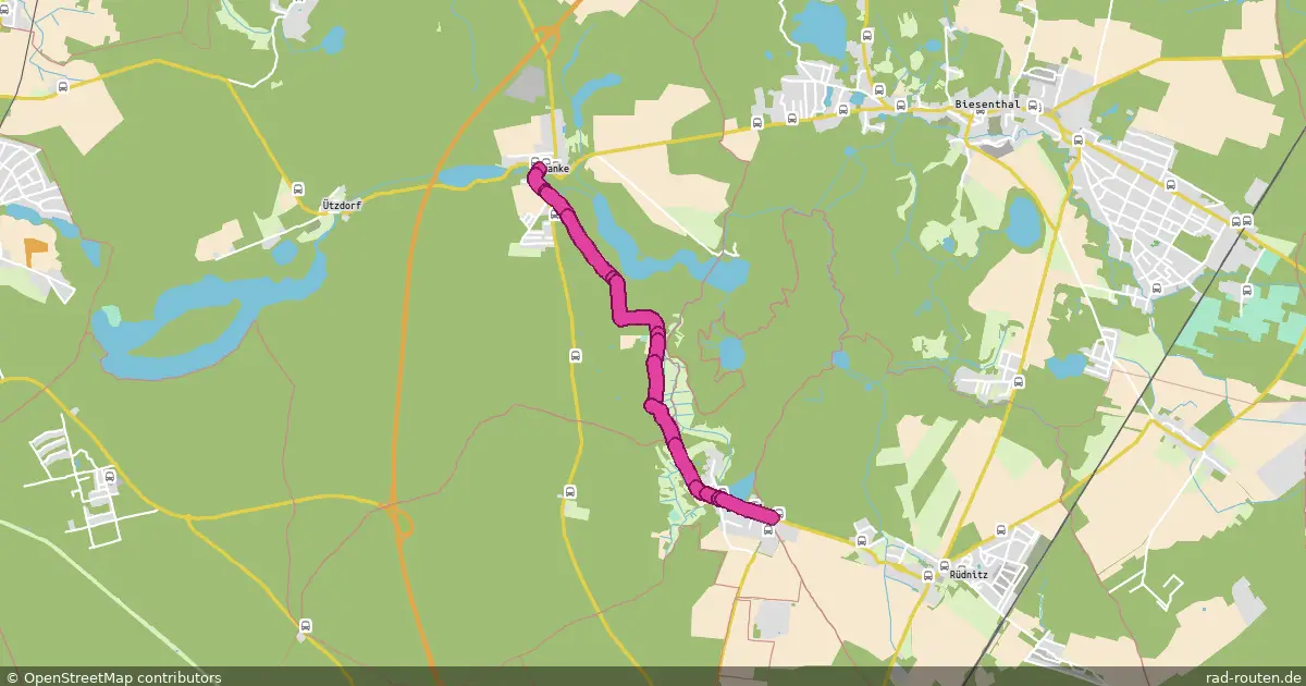 Radroute Lobetal – Lanke – Fernradroute auf Rad-Routen.de