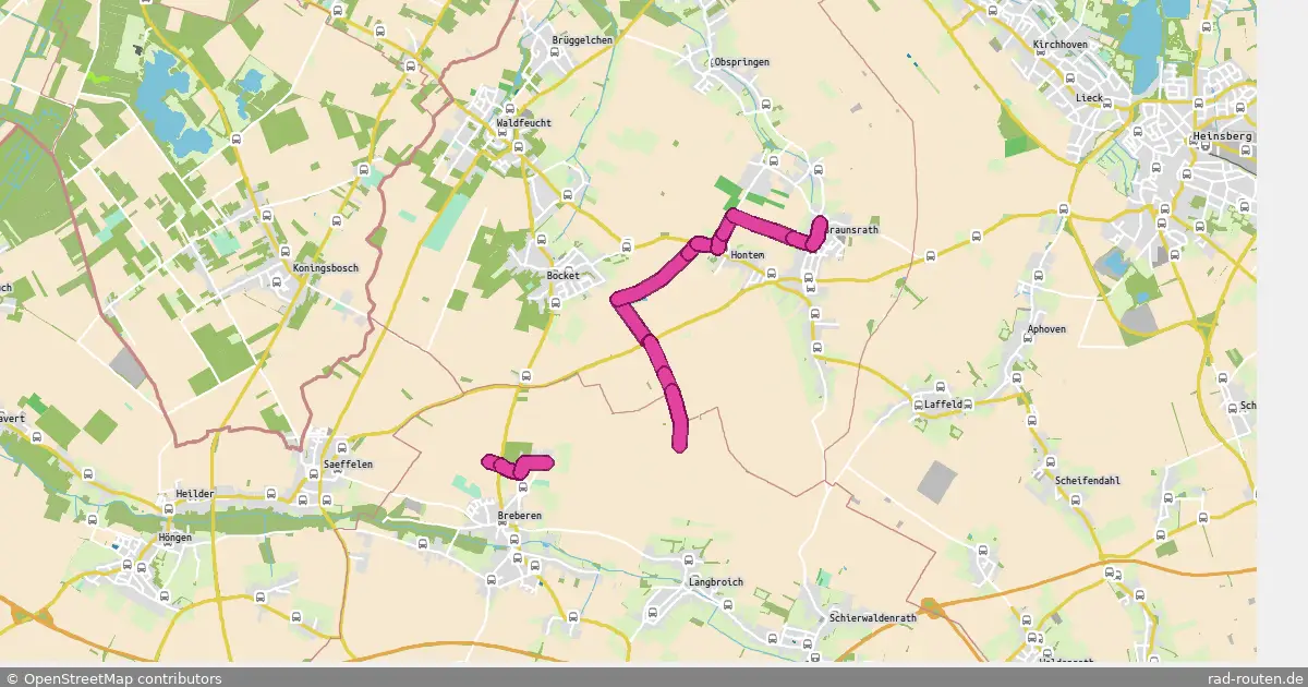 Radroute Gangelt – Waldfeucht – Fernradroute auf Rad-Routen.de