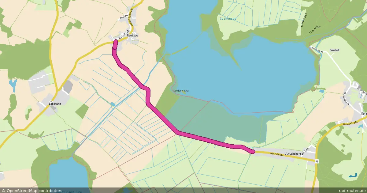Radroute Korswandt – Benz – Fernradroute auf Rad-Routen.de