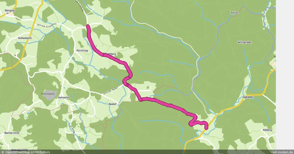 Radroute Sandl – Weitersfelden – Fernradroute auf Rad-Routen.de