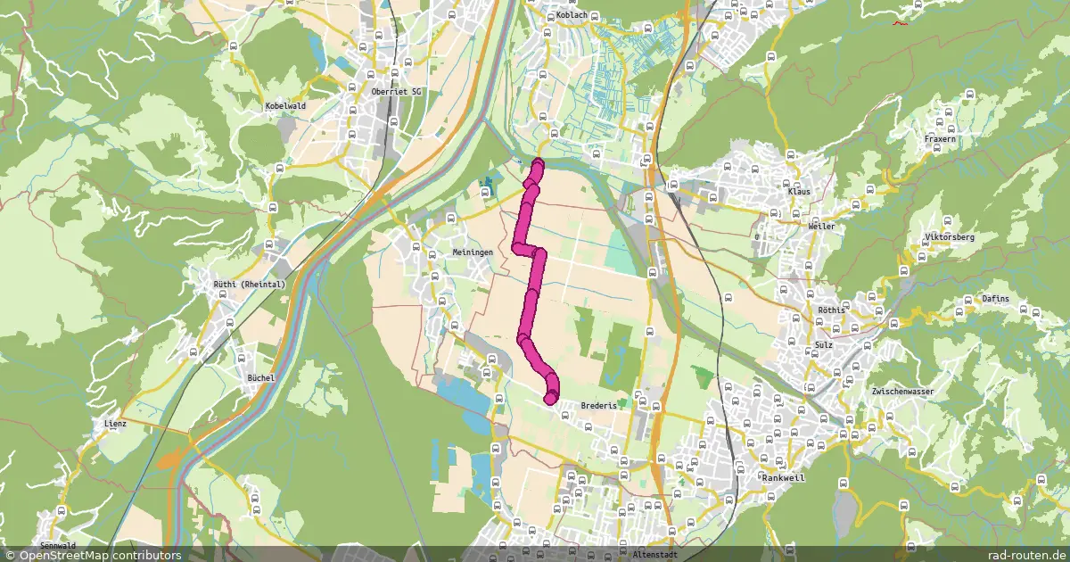 Radroute Brederis – (Koblach) – Fernradroute auf Rad-Routen.de