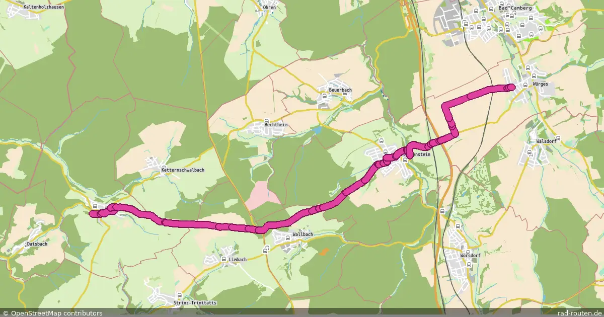 Radroute Aarbergen – Bad Camberg – Fernradroute auf Rad-Routen.de
