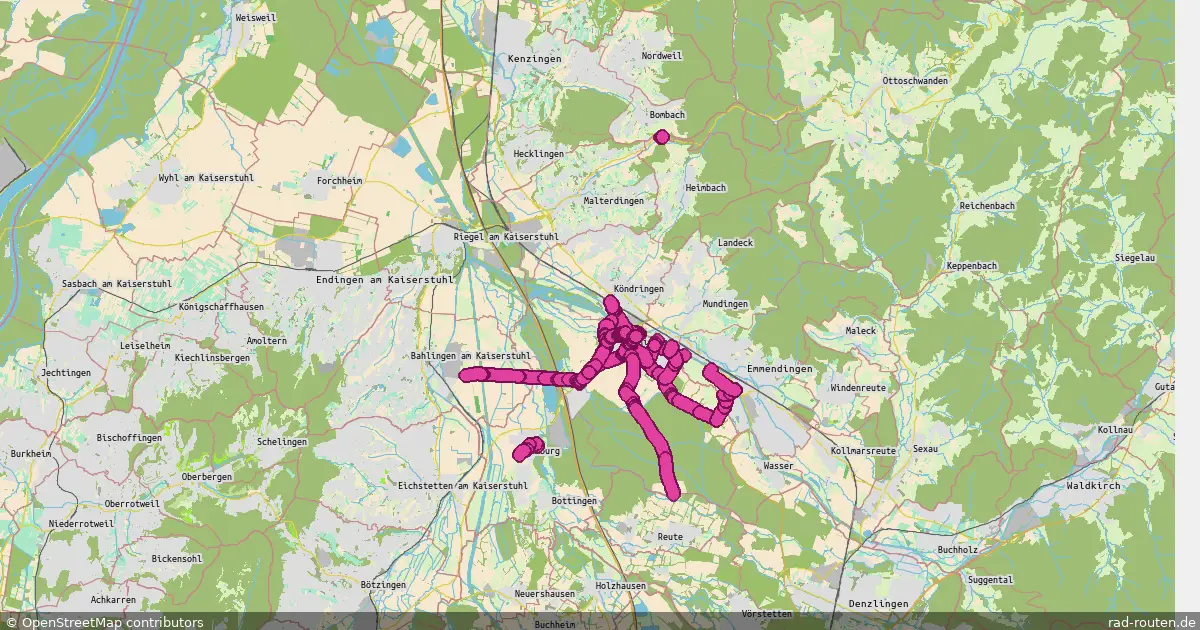 Radroute Teningen – Malterdingen – Fernradroute auf Rad-Routen.de