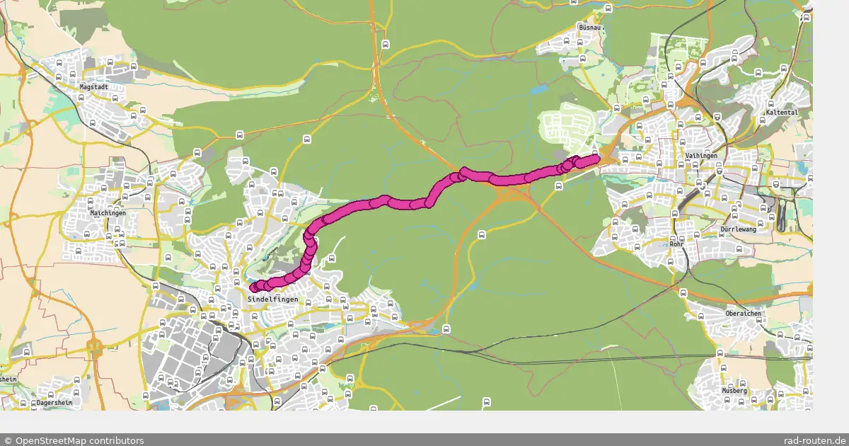 Radroute Sindelfingen – Stuttgart – Fernradroute auf Rad-Routen.de
