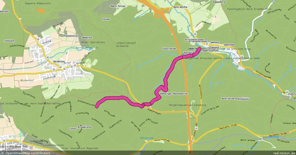 Radroute Leonberg – Magstadt – Fernradroute auf Rad-Routen.de