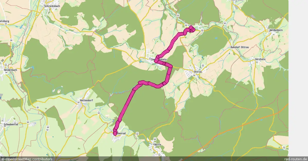 Radroute Alsfeld – Alsfeld – Fernradroute auf Rad-Routen.de