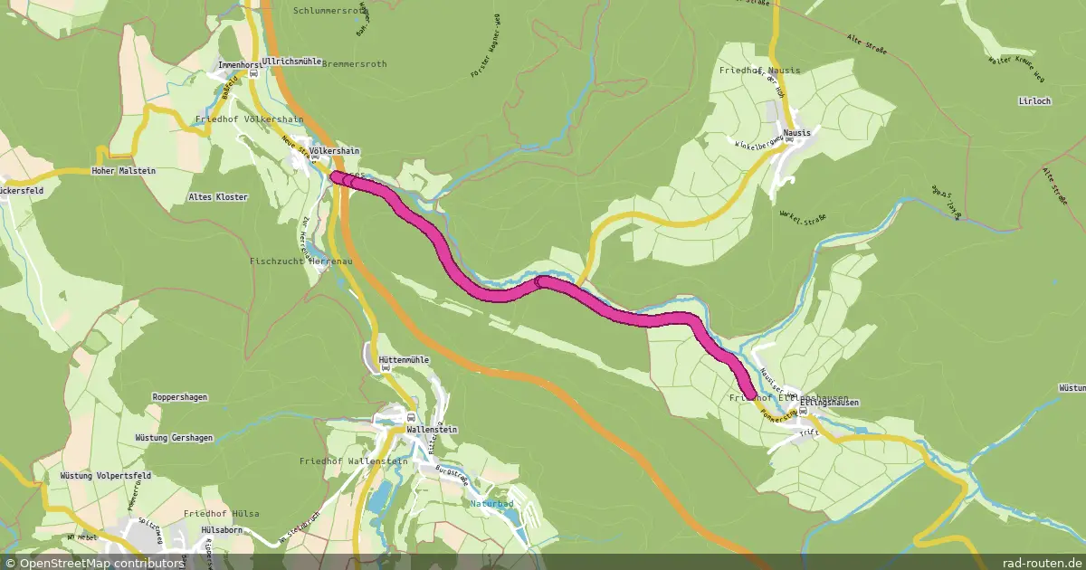 Radroute Knüllwald – Knüllwald – Fernradroute auf Rad-Routen.de