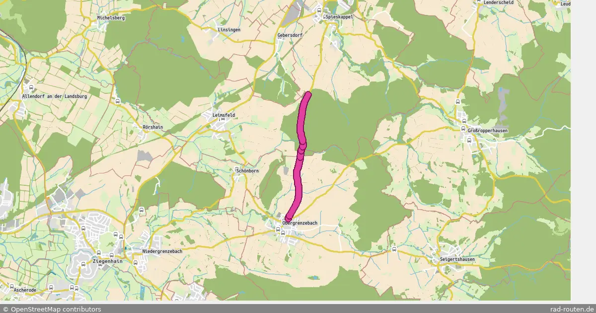 Radroute Frielendorf – Frielendorf – Fernradroute auf Rad-Routen.de