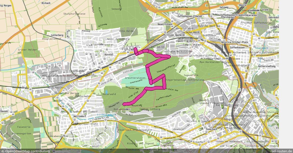 Radroute Stuttgart – Korntal-Münchingen – Fernradroute auf Rad-Routen.de