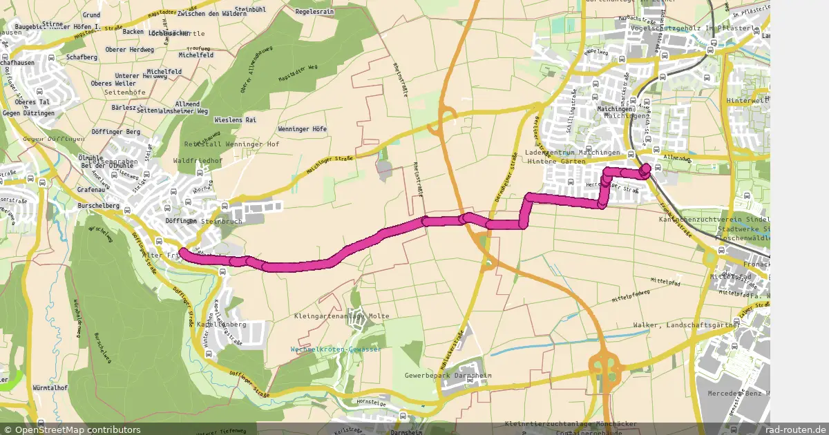 Radroute Grafenau – Sindelfingen – Fernradroute auf Rad-Routen.de