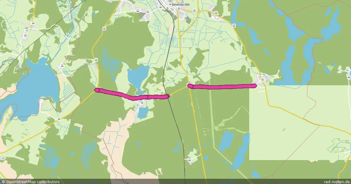 Radroute Fürstensee – Klein Trebbow – Fernradroute auf Rad-Routen.de