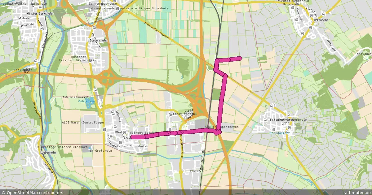 Radroute Ockenheim – Sponsheim