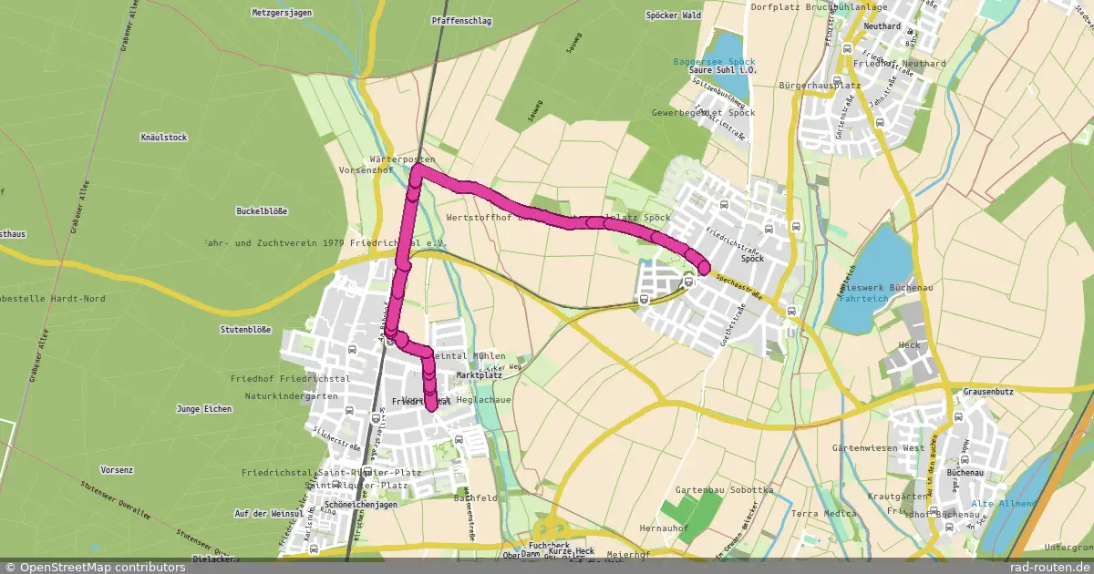 Radroute Stutensee – Stutensee – Fernradroute auf Rad-Routen.de