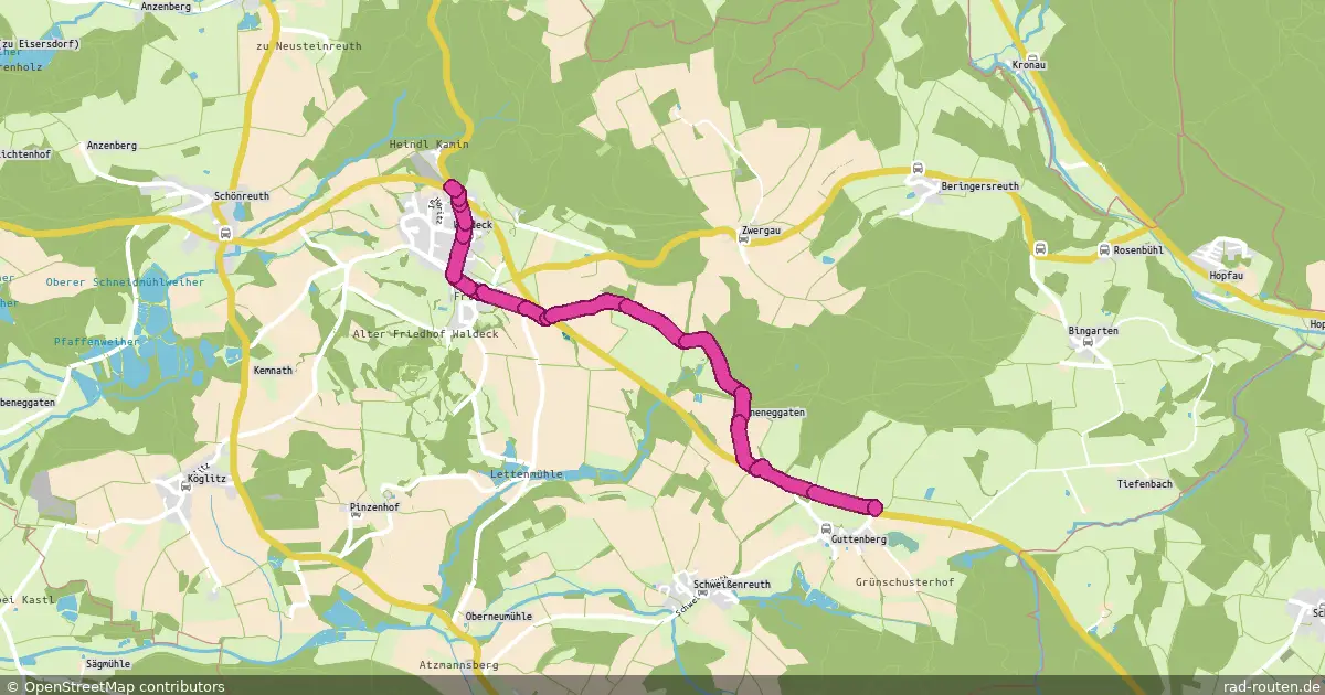 Radroute Waldeck – Erbendorf