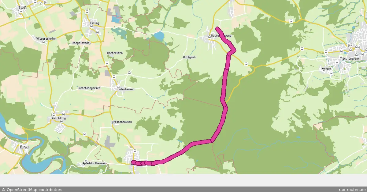 Radroute Rott – Dettenschwang – Fernradroute auf Rad-Routen.de
