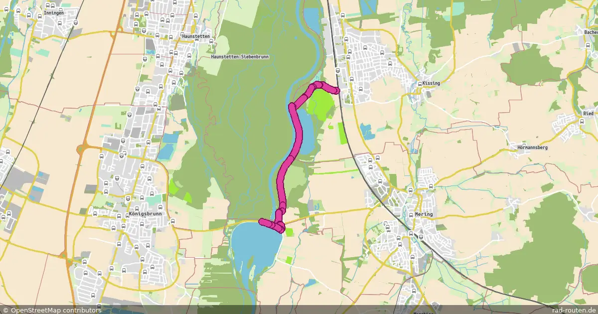 Radroute Kissing – Mandichosee – Fernradroute auf Rad-Routen.de