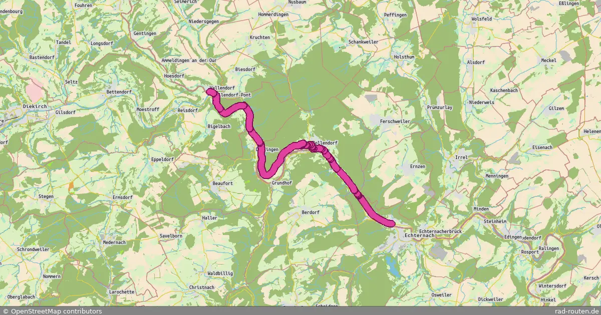 Radroute Echternacherbrück – Wallendorf
